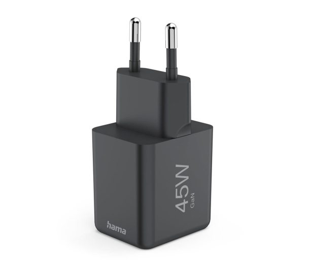 HAMA ŁADOWARKA SIECIOWA GAN PD/QC SUPERMINI 45W PD/QC CZARNA - 1318737 - zdjęcie